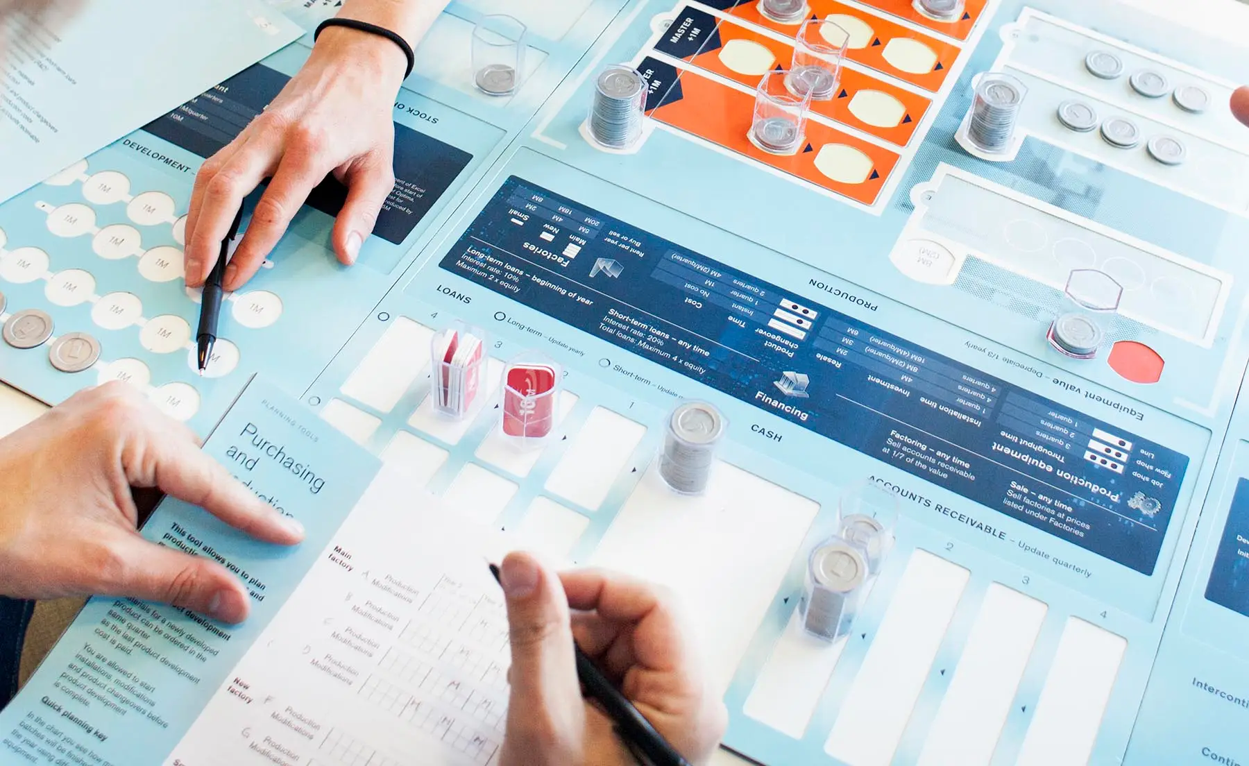 Close-up of CELEMI Decision Base™ business simulation